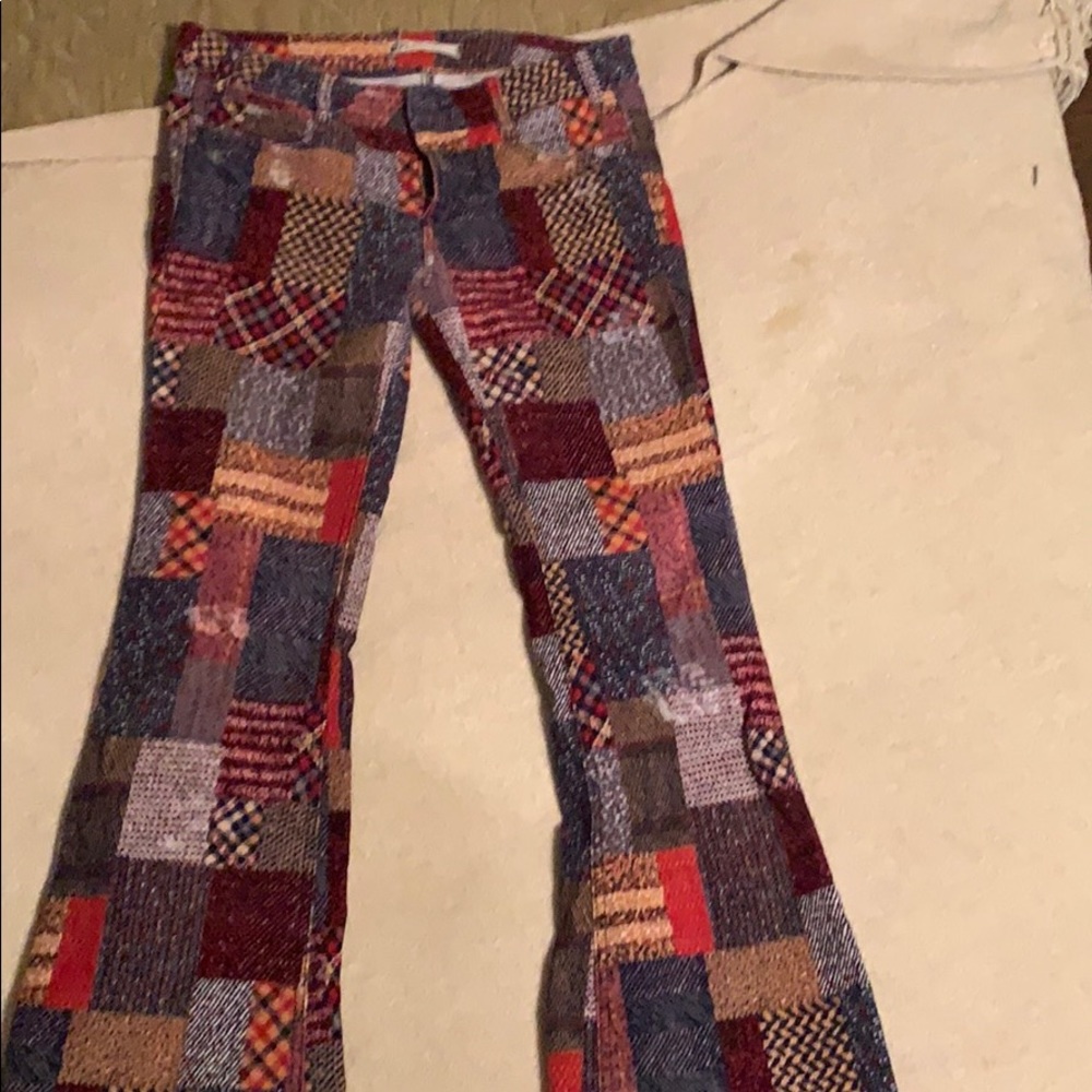 Free People Plaid Cords.